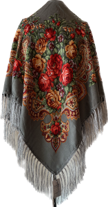 XL - chusta, ludowa, apaszka, góralska, zakopiańska, folk etno, cleo, Slavic headscarf, Russian headcarf, русский платок, украинский платок, Українська хустка, Polish regional scarves,Polnische regionale Schals,        