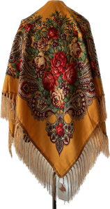 XL - chusta, ludowa, apaszka, góralska, zakopiańska, folk etno, cleo, Slavic headscarf, Russian headcarf, русский платок, украинский платок, Українська хустка, Polish regional scarves,Polnische regionale Schals,      
