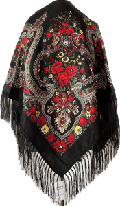 XL - chusta, ludowa, apaszka, góralska, zakopiańska, folk etno, cleo, Slavic headscarf, Russian headcarf, русский платок, украинский платок, Українська хустка, Polish regional scarves,Polnische regionale Schals,  