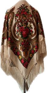 XL - chusta, ludowa, apaszka, góralska, zakopiańska, folk etno, cleo, Slavic headscarf, Russian headcarf, русский платок, украинский платок, Українська хустка, Polish regional scarves,Polnische regionale Schals,