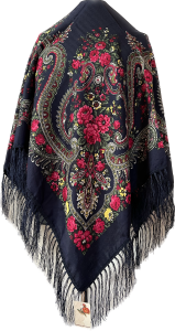 XL - chusta, ludowa, apaszka, góralska, zakopiańska, folk etno, cleo, Slavic headscarf, Russian headcarf, русский платок, украинский платок, Українська хустка, Polish regional scarves,Polnische regionale Schals,