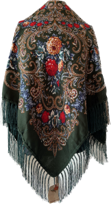 XL - chusta, ludowa, apaszka, góralska, zakopiańska, folk etno, cleo, Slavic headscarf, Russian headcarf, русский платок, украинский платок, Українська хустка, Polish regional scarves,Polnische regionale Schals,      