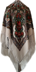 XL - chusta, ludowa, apaszka, góralska, zakopiańska, folk etno, cleo, Slavic headscarf, Russian headcarf, русский платок, украинский платок, Українська хустка, Polish regional scarves,Polnische regionale Schals,  