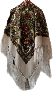 XL - chusta, ludowa, apaszka, góralska, zakopiańska, folk etno, cleo, Slavic headscarf, Russian headcarf, русский платок, украинский платок, Українська хустка, Polish regional scarves,Polnische regionale Schals, 