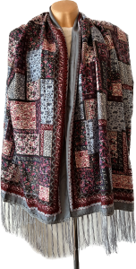 SZAL LUDOWY, apaszka, góralska, zakopiańska, folk etno, cleo, Polish regional scarves,Polnische regionale Schals,Russian headcarf, русский платок, украинский платок, Українська хустка  