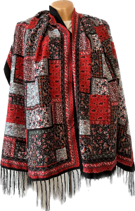 SZAL  LUDOWY , apaszka, góralska, zakopiańska, folk etno, cleo, Polish regional scarves,Polnische regionale Schals,Russian headcarf, русский платок, украинский платок, Українська хустка   