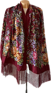 SZAL LUDOWY, apaszka, góralska, zakopiańska, folk etno, cleo, Polish regional scarves,Polnische regionale Schals,Russian headcarf, русский платок, украинский платок, Українська хустка    