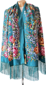 SZAL LUDOWY, apaszka, góralska, zakopiańska, folk etno, cleo, Polish regional scarves,Polnische regionale Schals,Russian headcarf, русский платок, украинский платок, Українська хустка  