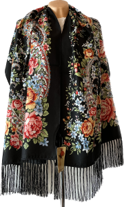 SZAL LUDOWY, apaszka, góralska, zakopiańska, folk etno, cleo, Polish regional scarves,Polnische regionale Schals,Russian headcarf, русский платок, украинский платок, Українська хустка 