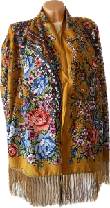 SZAL LUDOWY apaszka, góralska, zakopiańska, folk etno, cleo, Polish regional scarves,Polnische regionale Schals,Russian headcarf, русский платок, украинский платок, Українська хустка  