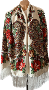 SZAL LUDOWY, apaszka, góralska, zakopiańska, folk etno, cleo, Polish regional scarves,Polnische regionale Schals,Russian headcarf, русский платок, украинский платок, Українська хустка 