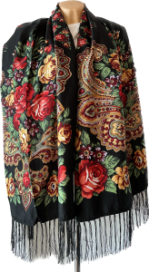 SZAL LUDOWY, apaszka, góralska, zakopiańska, folk etno, cleo, Polish regional scarves,Polnische regionale Schals,Russian headcarf, русский платок, украинский платок, Українська хустка  