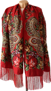 SZAL LUDOWY , apaszka, góralska, zakopiańska, folk etno, cleo, Polish regional scarves,Polnische regionale Schals,Russian headcarf, русский платок, украинский платок, Українська хустка   