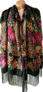 SZAL LUDOWY, apaszka, góralska, zakopiańska, folk etno, cleo, Polish regional scarves,Polnische regionale Schals,Russian headcarf, русский платок, украинский платок, Українська хустка   