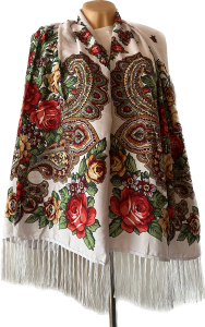 SZAL LUDOWY, apaszka, góralska, zakopiańska, folk etno, cleo, Polish regional scarves,Polnische regionale Schals,Russian headcarf, русский платок, украинский платок, Українська хустка