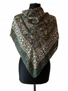 UKR70- chusta,apaszka, góralska, zakopiańska, folk etno, cleo, Slavic headscarf, Russian headcarf, русский платок, украинский платок, Українська хустка, Polish regional scarves,Polnische regionale Schals 