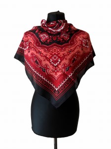 UKR70- chusta,apaszka, góralska, zakopiańska, folk etno, cleo, Slavic headscarf, Russian headcarf, русский платок, украинский платок, Українська хустка, Polish regional scarves,Polnische regionale Schals 