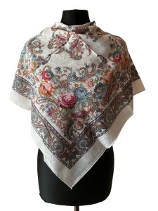 UKR70- chusta,apaszka, góralska, zakopiańska, folk etno, cleo, Slavic headscarf, Russian headcarf, русский платок, украинский платок, Українська хустка, Polish regional scarves,Polnische regionale Schals 