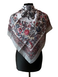 UKR70- chusta,apaszka, góralska, zakopiańska, folk etno, cleo, Slavic headscarf, Russian headcarf, русский платок, украинский платок, Українська хустка, Polish regional scarves,Polnische regionale Schals