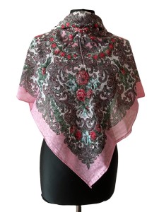 UKR70- chusta,apaszka, góralska, zakopiańska, folk etno, cleo, Slavic headscarf, Russian headcarf, русский платок, украинский платок, Українська хустка, Polish regional scarves,Polnische regionale Schals  