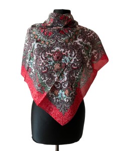 UKR70- chusta,apaszka, góralska, zakopiańska, folk etno, cleo, Slavic headscarf, Russian headcarf, русский платок, украинский платок, Українська хустка, Polish regional scarves,Polnische regionale Schals 