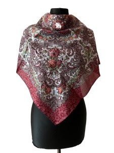 UKR70- chusta,apaszka, góralska, zakopiańska, folk etno, cleo, Slavic headscarf, Russian headcarf, русский платок, украинский платок, Українська хустка, Polish regional scarves,Polnische regionale Schals 