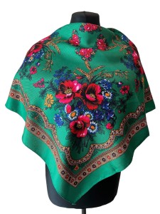 UKR70- chusta,apaszka, góralska, zakopiańska, folk etno, cleo, Slavic headscarf, Russian headcarf, русский платок, украинский платок, Українська хустка, Polish regional scarves,Polnische regionale Schals 