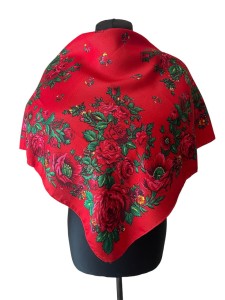 UKR70- chusta,apaszka, góralska, zakopiańska, folk etno, cleo, Slavic headscarf, Russian headcarf, русский платок, украинский платок, Українська хустка, Polish regional scarves,Polnische regionale Schals  