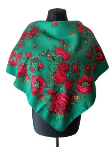 UKR70- chusta,apaszka, góralska, zakopiańska, folk etno, cleo, Slavic headscarf, Russian headcarf, русский платок, украинский платок, Українська хустка, Polish regional scarves,Polnische regionale Schals 