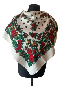 UKR70- chusta,apaszka, góralska, zakopiańska, folk etno, cleo, Slavic headscarf, Russian headcarf, русский платок, украинский платок, Українська хустка, Polish regional scarves,Polnische regionale Schals 