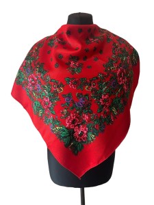 UKR70- chusta,apaszka, góralska, zakopiańska, folk etno, cleo, Slavic headscarf, Russian headcarf, русский платок, украинский платок, Українська хустка, Polish regional scarves,Polnische regionale Schals 