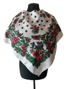 UKR70- chusta,apaszka, góralska, zakopiańska, folk etno, cleo, Slavic headscarf, Russian headcarf, русский платок, украинский платок, Українська хустка, Polish regional scarves,Polnische regionale Schals