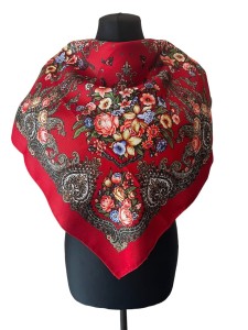 UKR70- chusta,apaszka, góralska, zakopiańska, folk etno, cleo, Slavic headscarf, Russian headcarf, русский платок, украинский платок, Українська хустка, Polish regional scarves,Polnische regionale Schals 