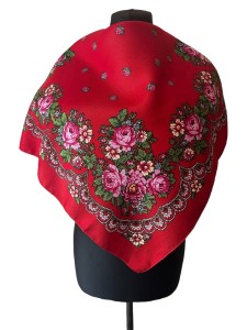 UKR70- chusta,apaszka, góralska, zakopiańska, folk etno, cleo, Slavic headscarf, Russian headcarf, русский платок, украинский платок, Українська хустка, Polish regional scarves,Polnische regionale Schals 