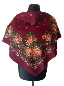 UKR70- chusta,apaszka, góralska, zakopiańska, folk etno, cleo, Slavic headscarf, Russian headcarf, русский платок, украинский платок, Українська хустка, Polish regional scarves,Polnische regionale Schals