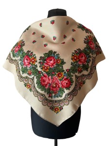 UKR70- chusta,apaszka, góralska, zakopiańska, folk etno, cleo, Slavic headscarf, Russian headcarf, русский платок, украинский платок, Українська хустка, Polish regional scarves,Polnische regionale Schals   