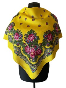 UKR70- chusta,apaszka, góralska, zakopiańska, folk etno, cleo, Slavic headscarf, Russian headcarf, русский платок, украинский платок, Українська хустка, Polish regional scarves,Polnische regionale Schals