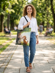 Piękna duża torba na zakupy