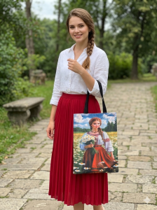 Piękna duża torba na zakupy