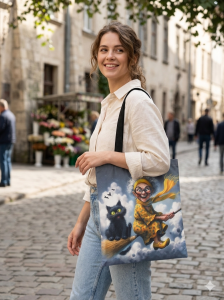 Piękna duża torba na zakupy
