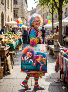 Piękna duża torba na zakupy